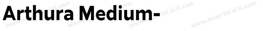 Arthura Medium字体转换